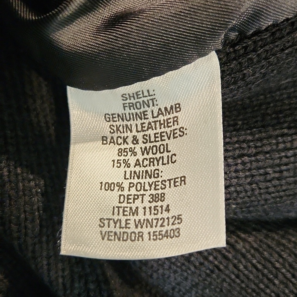 Nordstrom Lamb Leather Front Zip Jacket - Picture 5 of 6